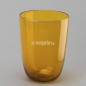 Preview: Windlichtglas Ethno, H 12 x Do 9 cm, Gelb