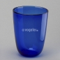 Preview: Windlichtglas Ethno, H 12 x Do 9 cm, Blau