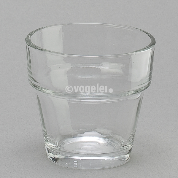 Teelichtglas Grado, H 6 cm, Klar