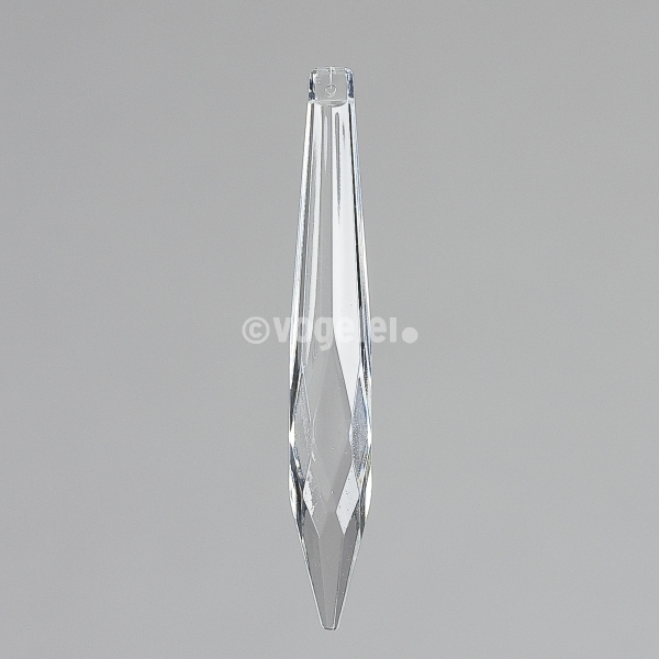 Prisma, Zapfen groß, Glas, L 100 mm, Klar