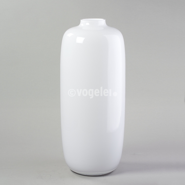 Vase Bubble maxi, Glas, H 70 x D 30 cm, Weiss