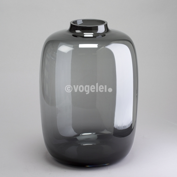 Vase Bubble, Glas, H 45 x D 33 cm, Grey