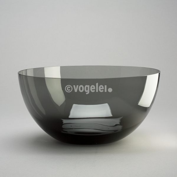 Schale Bubble, Glas, D 45 x H 22 cm, Grey