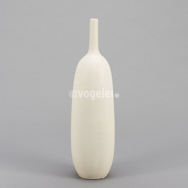 Flaschenvase Minhoi, H 45 x D 12 cm, Beige