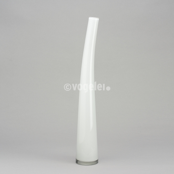 Flaschenvase 56 cm, glanz, Weiss