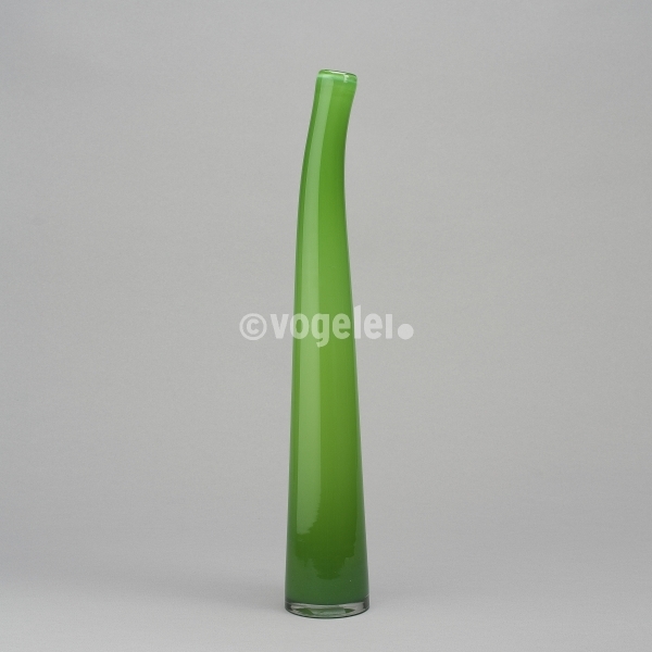 Flaschenvase 56 cm, glanz, Opaldunkelgrün