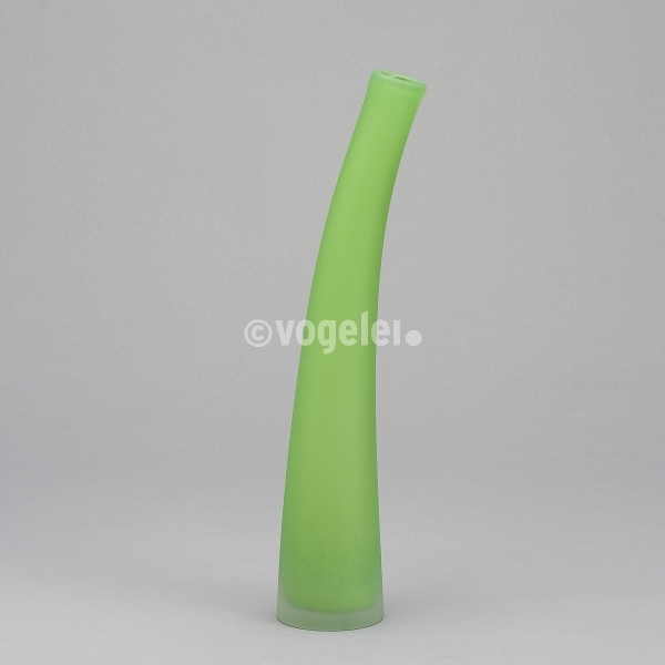 Flaschenvase 32 cm, matt, Opaldunkelgrün