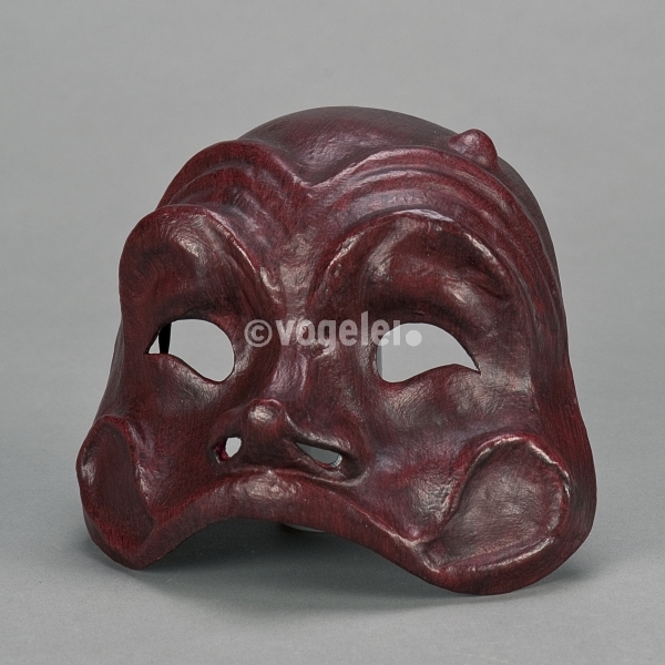 Venezianische Maske Arleccino, Rot