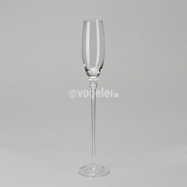 Champagner-Glas, H 37 cm, Do 4,5 x Du 8 cm, Klar