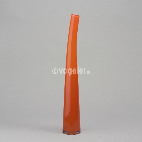 Flaschenvase 56 cm, glanz, Orange