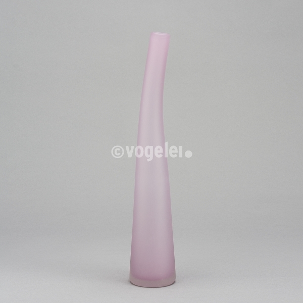 Flaschenvase 40 cm, matt, Opalhimbeer