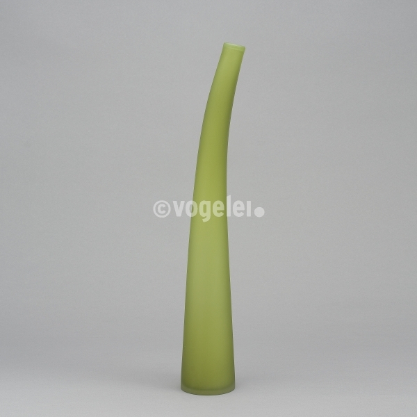 Flaschenvase 56 cm, matt, Erbsgrün