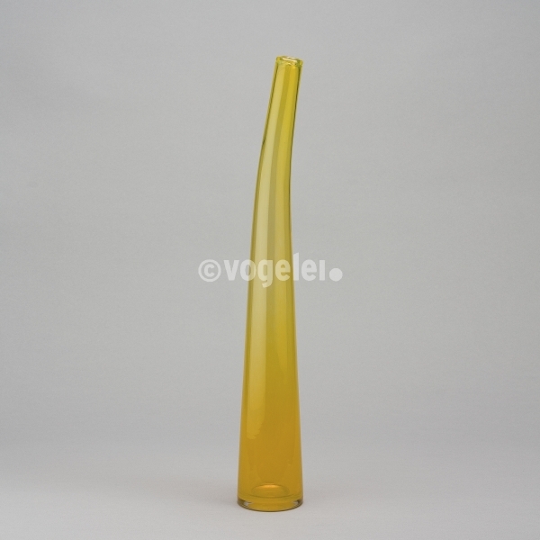 Flaschenvase 56 cm, glanz, Honiggelb