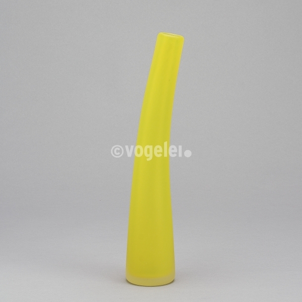 Flaschenvase 32 cm, matt, Gelb