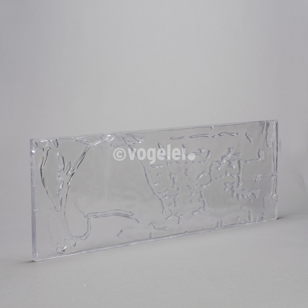 Eisplatte Poly, L 1125 x B 395 x H 25 mm, Klar