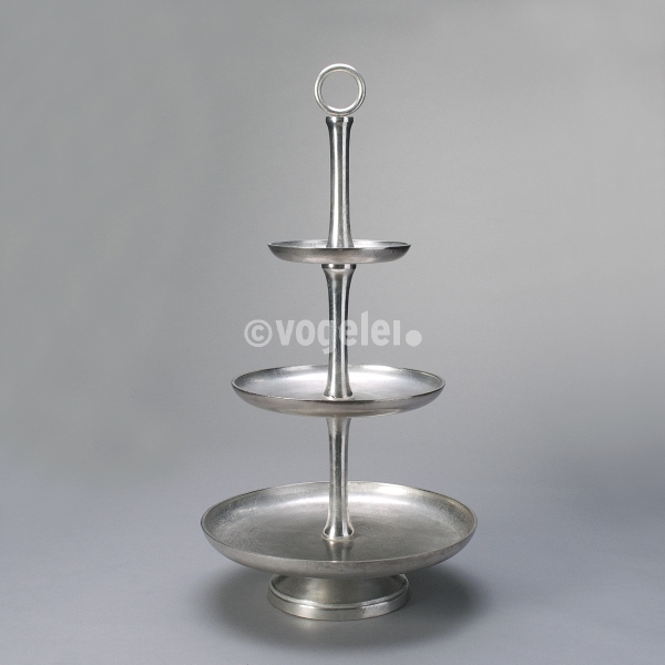 Etagere 3, Aluguss, H ca. 77 cm, Natur