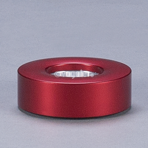 Teelichthalter Alu, H 2,8 x D 8 cm, Rot