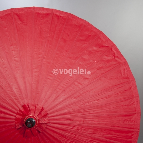 Sonnenschirm, D 200 cm, BW lackiert, Rot