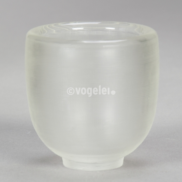 Teelichtglas Mola small, H 6,5 cm, Klar/Struktur