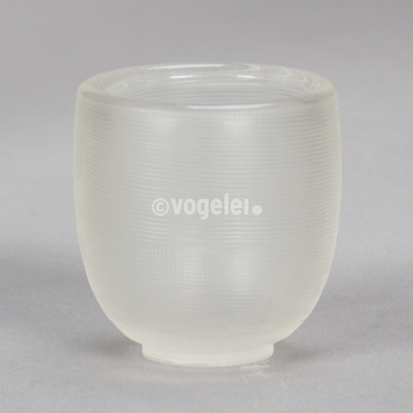 Teelichtglas Mola big, H 8 cm, Klar/Struktur