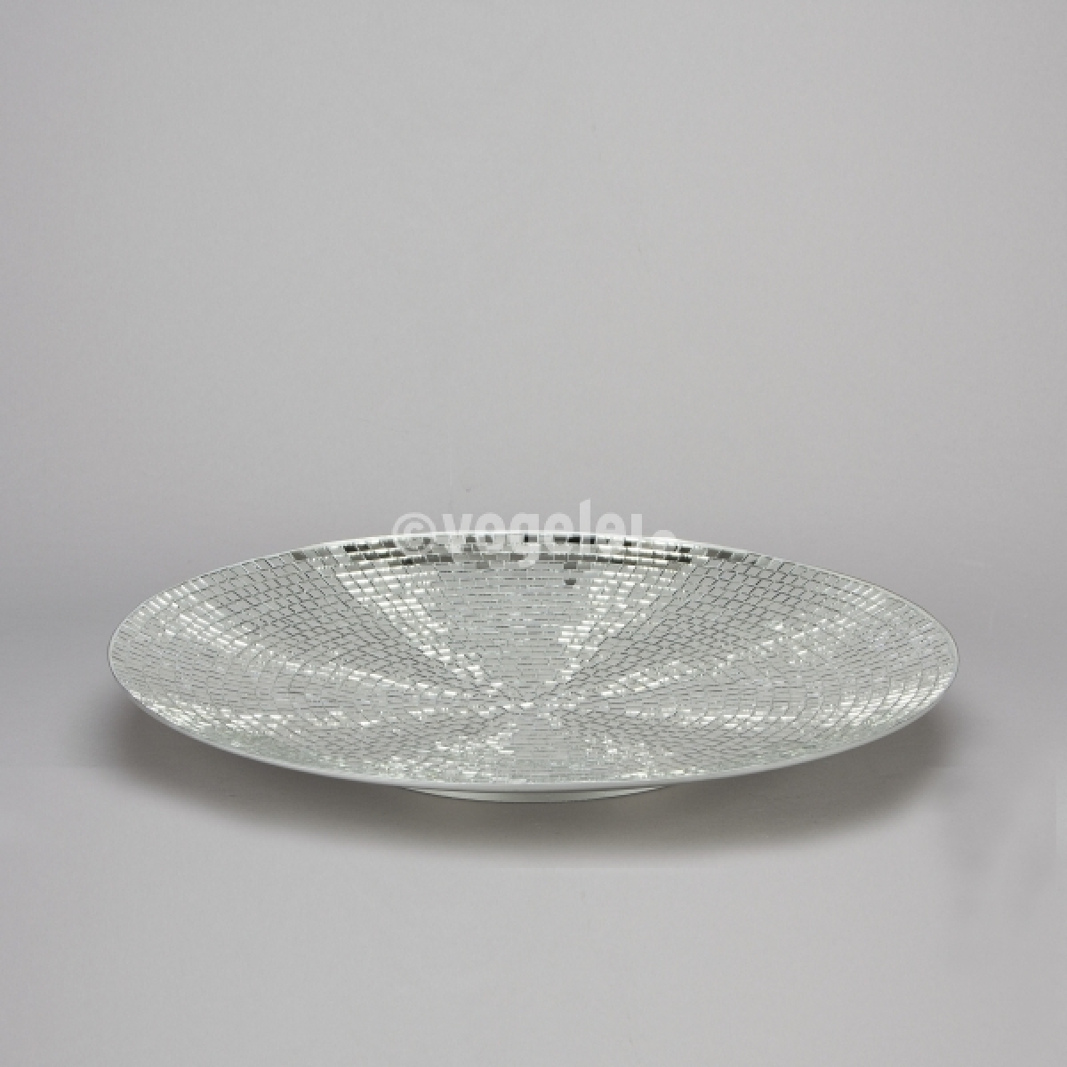 Spiegelschale, D 50 cm, Silber