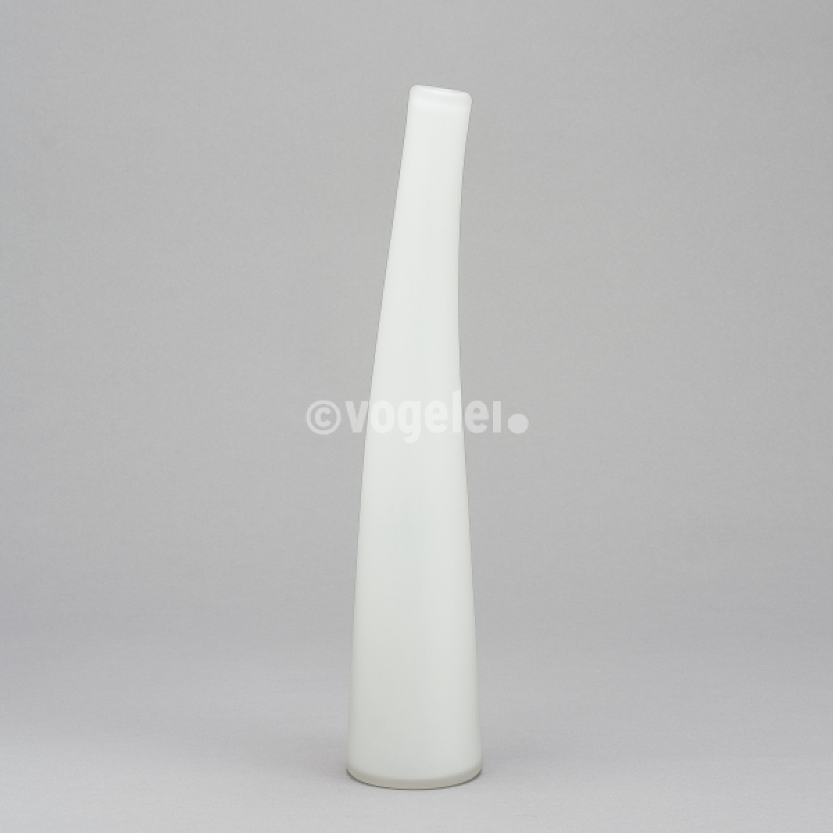 Flaschenvase 40 cm, matt, Weiss