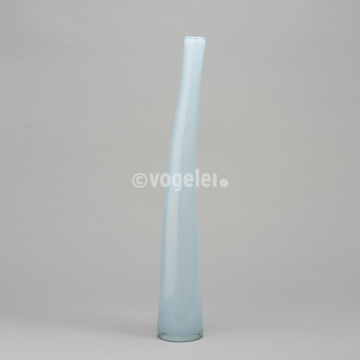 Flaschenvase 56 cm, glanz, Lichtblau