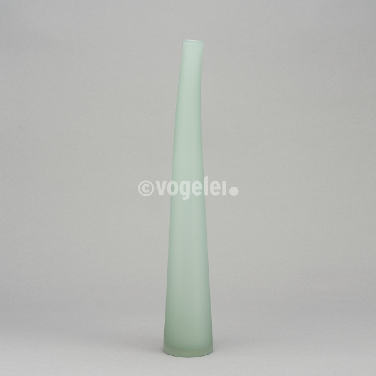 Flaschenvase 56 cm, matt, Türkisblau