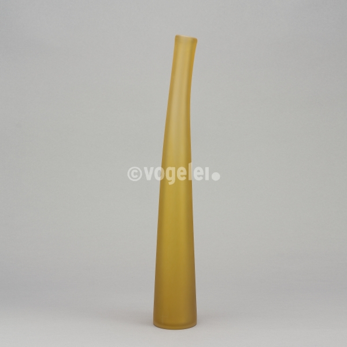 Flaschenvase 56 cm, matt, Goldtabak