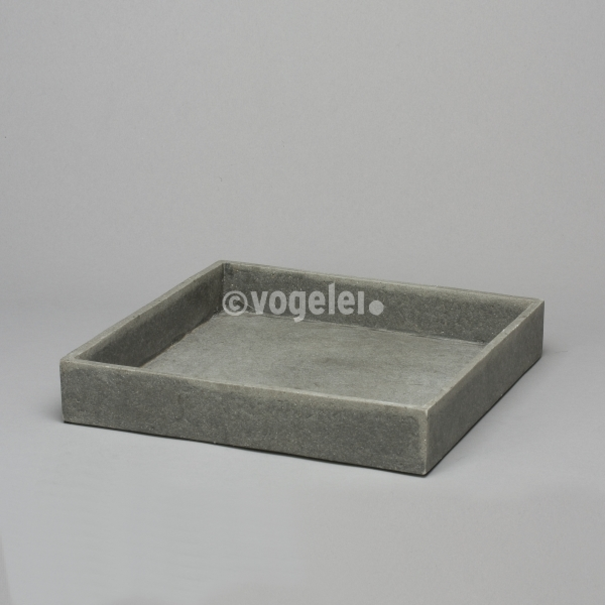 Tablett, Polystone, 34 x 34 x H 5 cm, Anthrazit