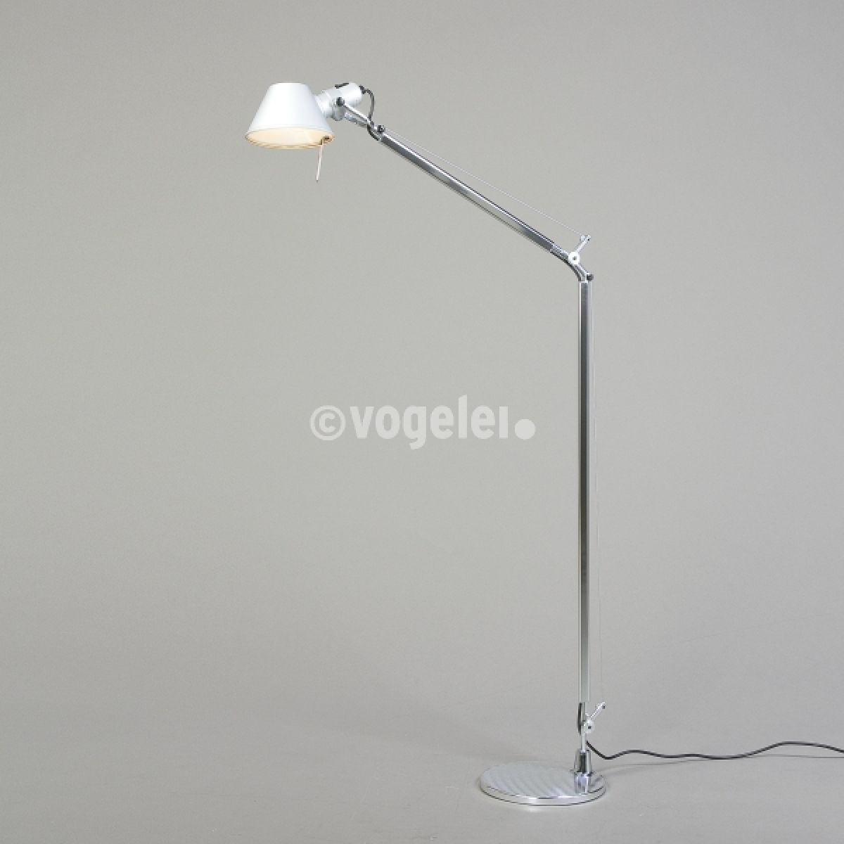 Stehlampe, Tolomeo Lettura, Silber