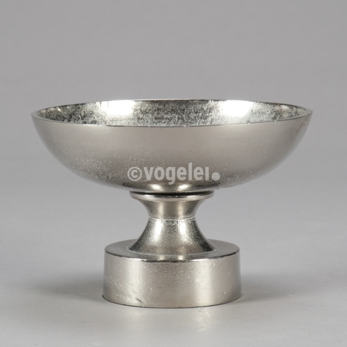 Schale auf Sockel M, D 21 x H 14 cm, Silber