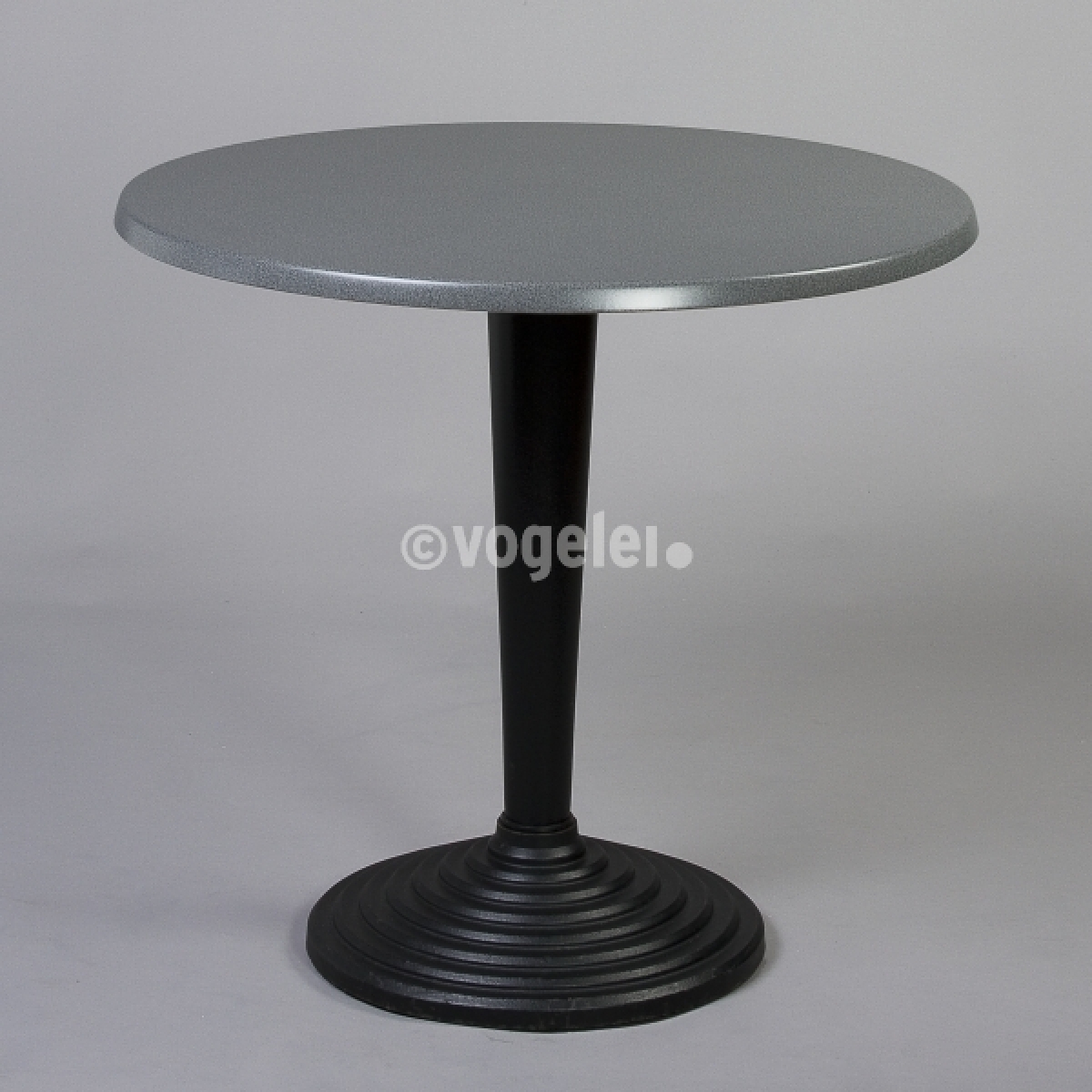 Bistrotisch Design, D 80 cm, Schwarz